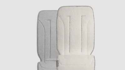 uppababy シート Reversible Seat Liner - Phoebe - Breathable Light Grey | Cozy